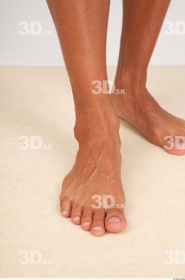 Foot Whole Body Man Nude Casual Athletic Studio photo references