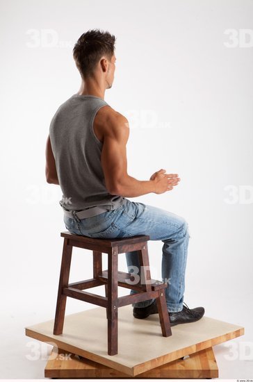 Whole Body Man Other White Casual Athletic Male Studio Poses