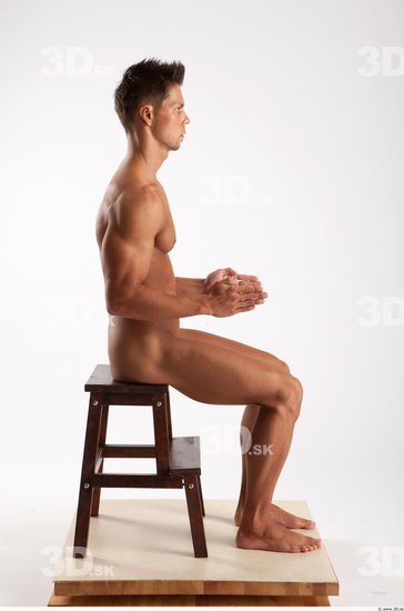 Whole Body Man Other White Casual Athletic Male Studio Poses