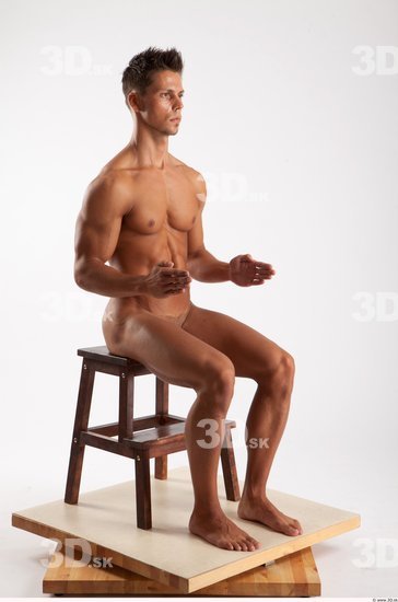 Whole Body Man Other White Casual Athletic Male Studio Poses