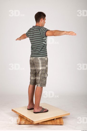 Whole Body Man T poses Casual Average Studio photo references