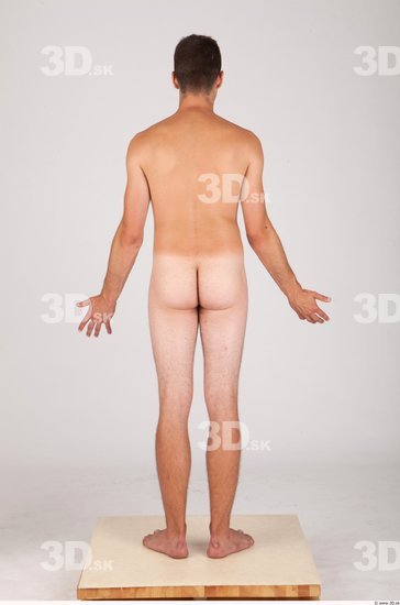 Whole Body Man Animation references Nude Casual Average Studio photo references