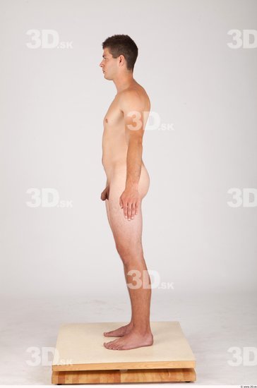 Whole Body Man Animation references Nude Casual Average Studio photo references