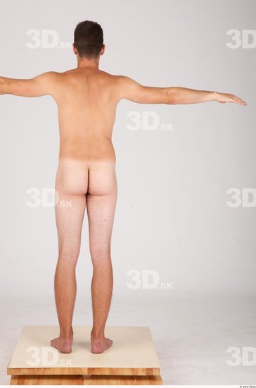 Whole Body Man T poses Nude Casual Average Studio photo references