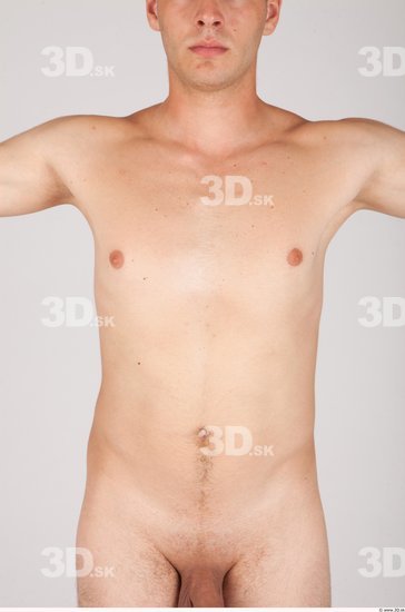 Upper Body Whole Body Man Nude Casual Average Studio photo references