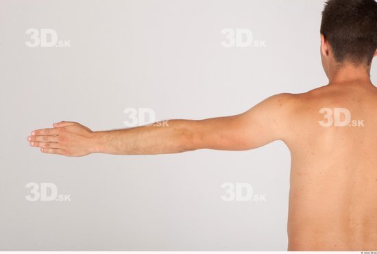 Arm Whole Body Man Nude Casual Average Studio photo references