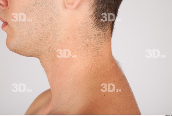 Neck Whole Body Man Nude Casual Average Studio photo references