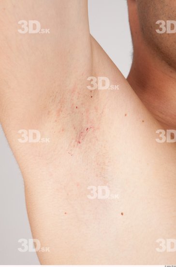 Whole Body Underarm Man Nude Casual Average Studio photo references