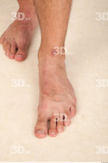 Foot Whole Body Man Nude Casual Average Studio photo references