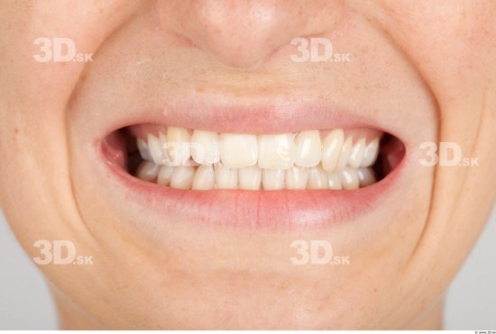 Whole Body Teeth Woman Formal Slim Studio photo references