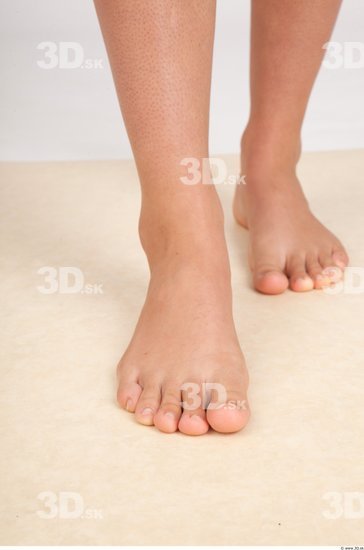 Foot Whole Body Woman Nude Formal Slim Studio photo references