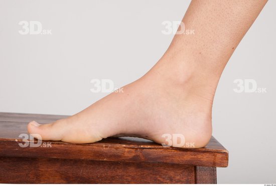 Foot Whole Body Woman Nude Formal Slim Studio photo references