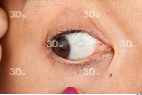 Eye Whole Body Woman Asian Casual Slim Studio photo references