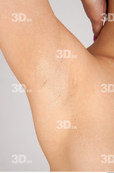 Whole Body Underarm Woman Asian Nude Casual Slim Studio photo references