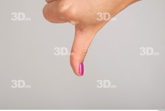 Fingers Whole Body Woman Asian Casual Slim Studio photo references