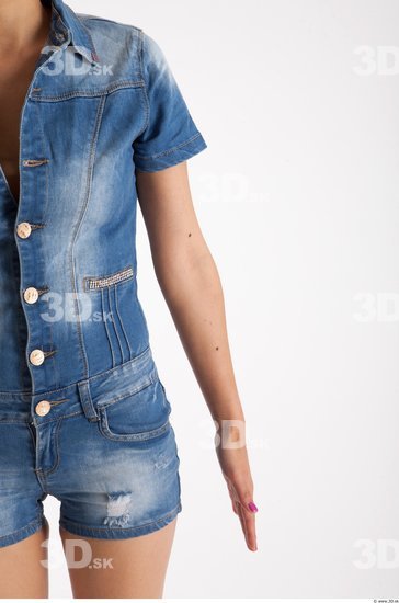 Arm Whole Body Woman Animation references Asian Casual Jeans Slim Studio photo references