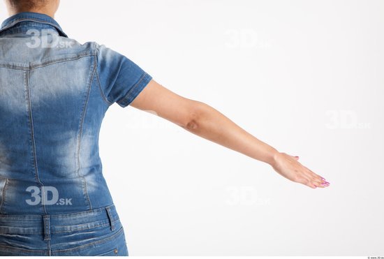 Arm Whole Body Woman Animation references Asian Casual Jeans Slim Studio photo references