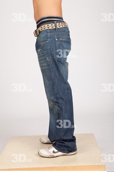 Leg Whole Body Man Casual Jeans Muscular Studio photo references