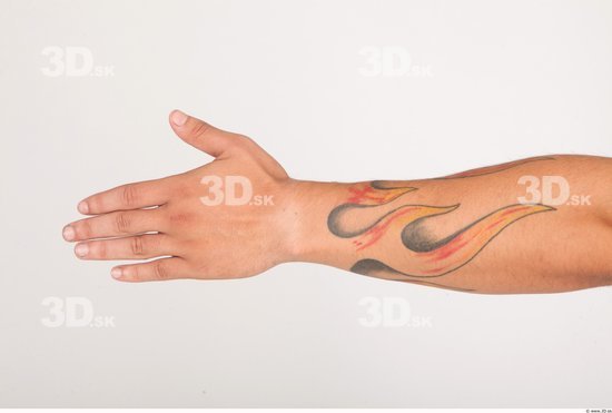 Hand Whole Body Man Tattoo Casual Muscular Studio photo references