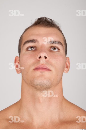 Whole Body Head Man Animation references Casual Muscular Studio photo references