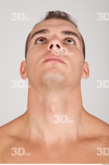 Whole Body Head Man Animation references Casual Muscular Studio photo references