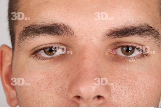 Eye Whole Body Man Casual Muscular Studio photo references