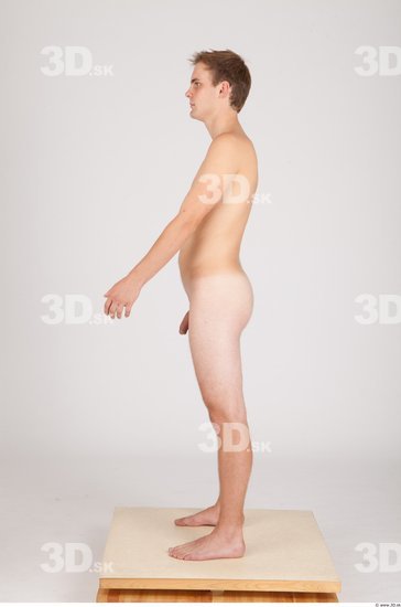 Whole Body Man Animation references Nude Casual Average Studio photo references