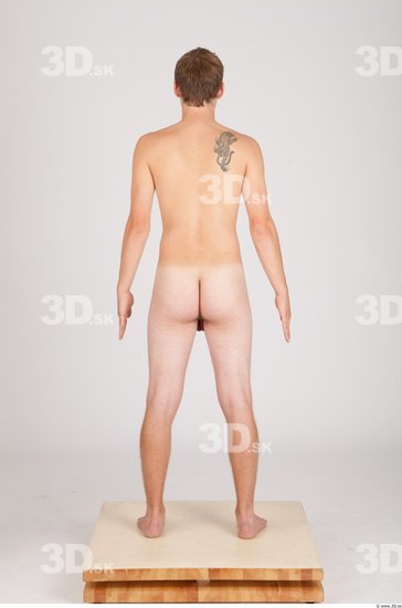 Whole Body Man Animation references Nude Casual Average Studio photo references