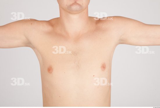 Chest Whole Body Man Nude Casual Average Studio photo references