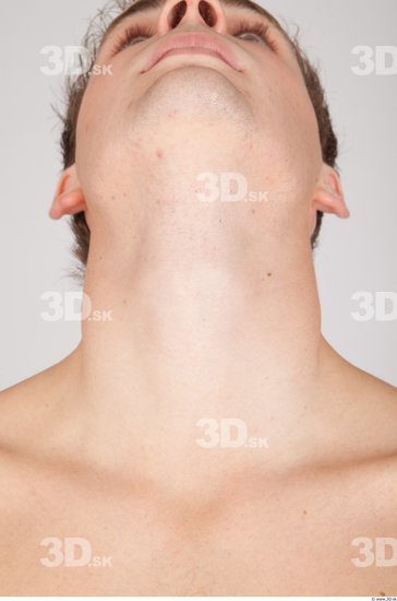 Neck Whole Body Man Nude Casual Average Studio photo references