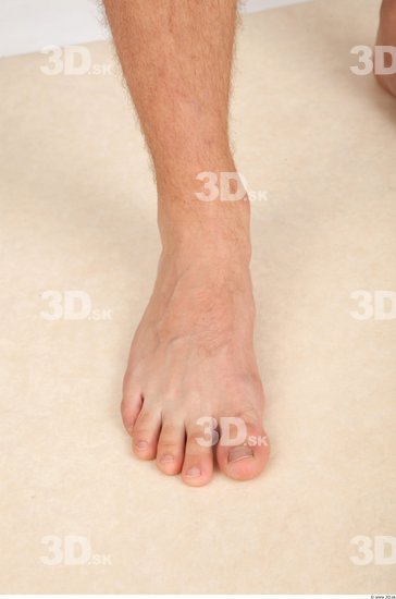 Foot Whole Body Man Nude Casual Average Studio photo references