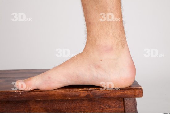 Foot Whole Body Man Nude Casual Average Studio photo references