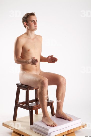 Whole Body Man Artistic poses White Nude Average