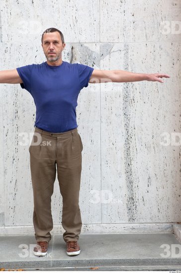 Whole Body Man T poses White Casual Average