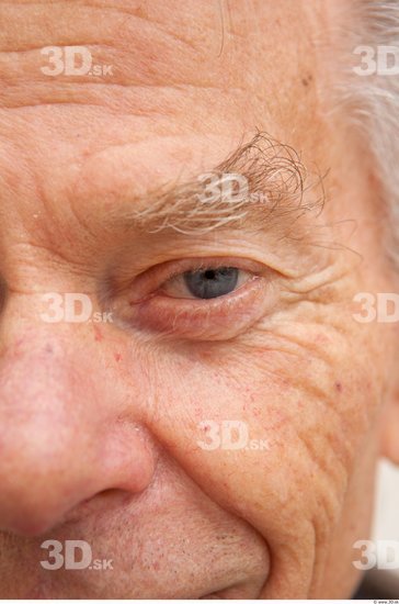 Eye Man White Average Wrinkles