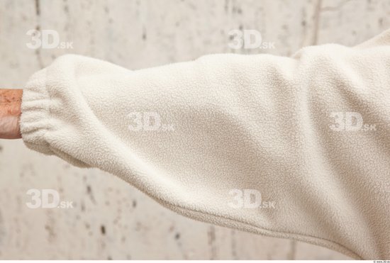 Forearm Woman White Casual Sweater Average