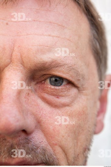 Eye Man White Average Wrinkles