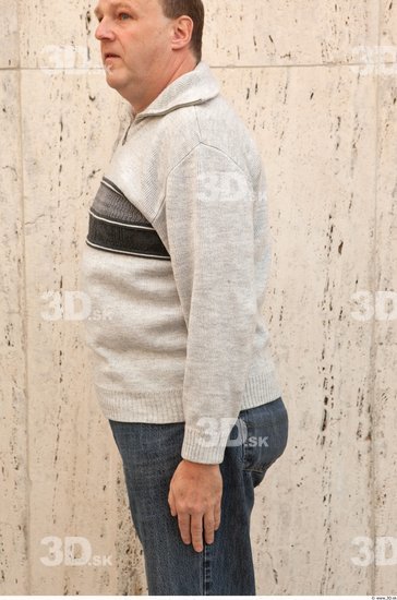 Arm Man White Casual Sweater Average