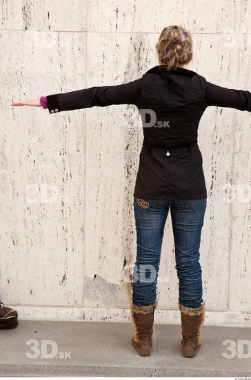 Whole Body Woman T poses Casual Average Street photo references