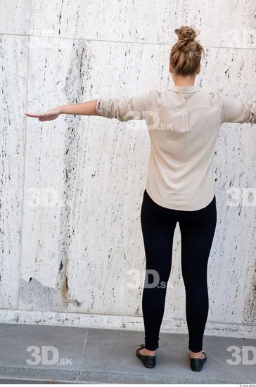 Whole Body Woman T poses White Casual Average