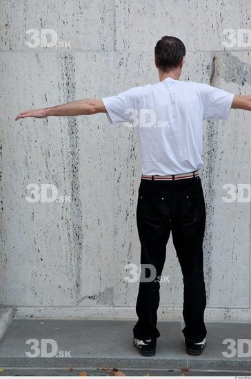 Whole Body Man T poses Casual Average Street photo references