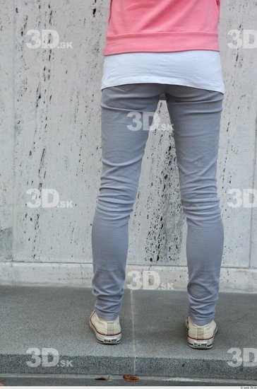 Leg Woman Casual Trousers Average Street photo references