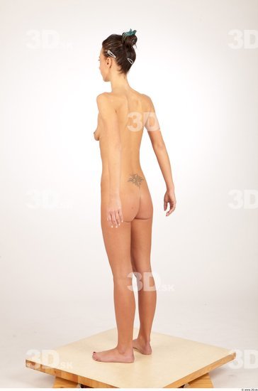 Whole Body Woman Animation references Nude Casual Slim Studio photo references