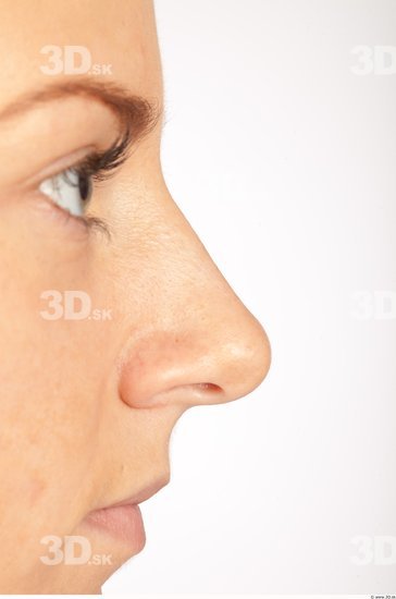 Nose Whole Body Woman Casual Slim Studio photo references