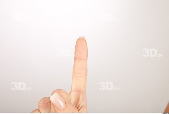 Fingers Whole Body Woman Casual Slim Studio photo references