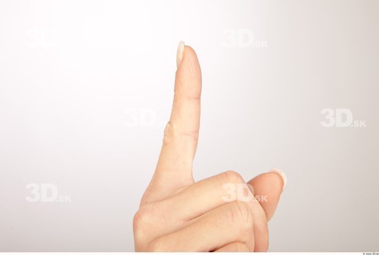 Fingers Whole Body Woman Casual Slim Studio photo references