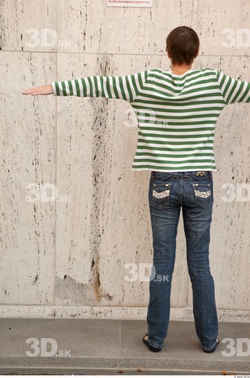 Whole Body Woman T poses White Casual Average