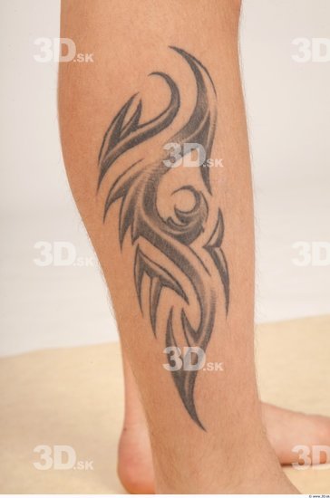 Whole Body Skin Man Tattoo Nude Casual Athletic Studio photo references