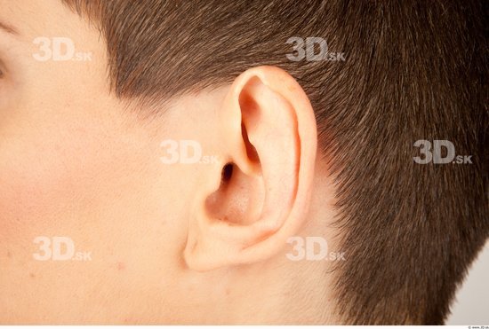 Ear Whole Body Woman Casual Slim Studio photo references