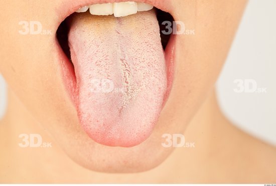 Whole Body Tongue Woman Casual Slim Studio photo references